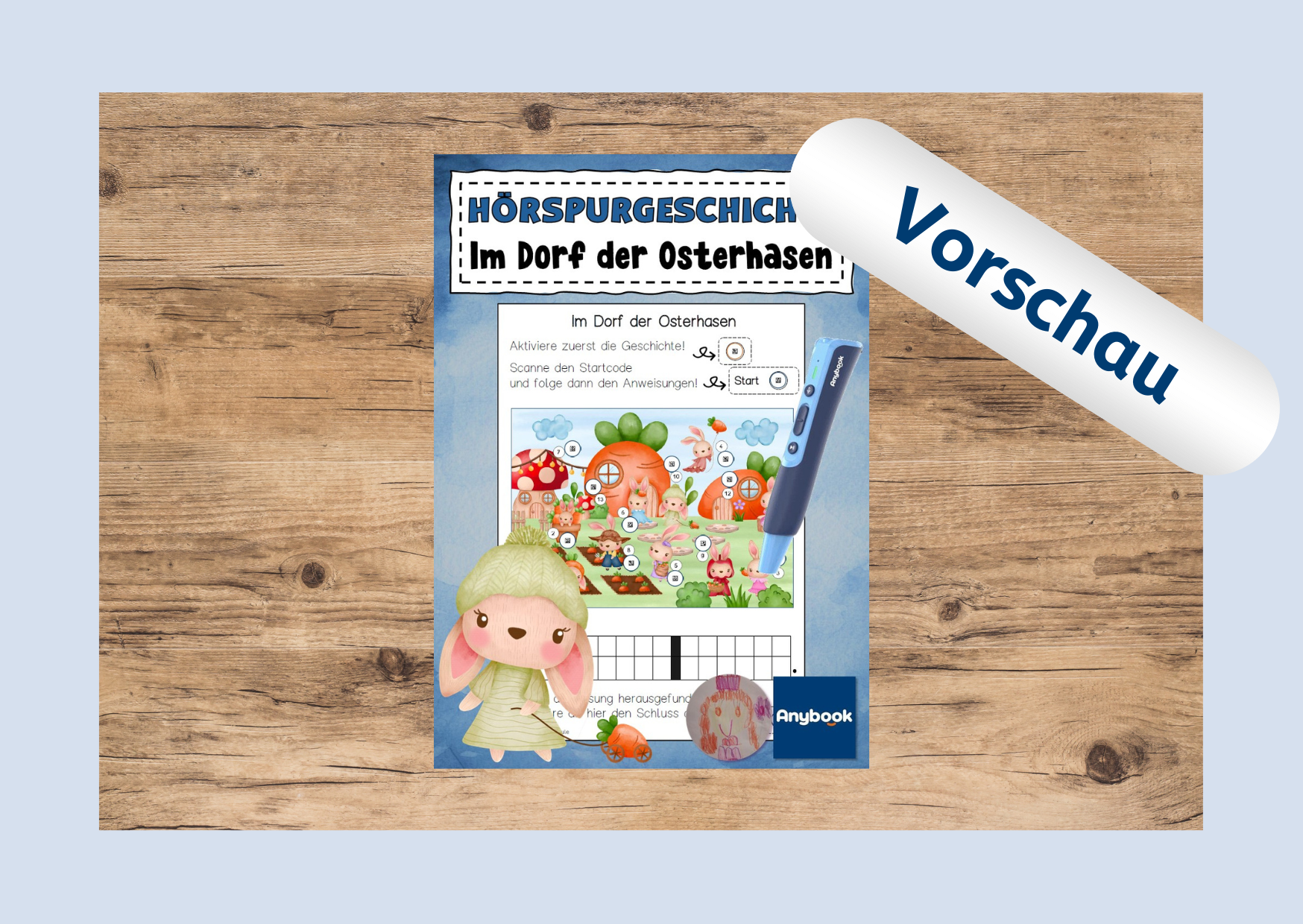 Vorschau: "Hörspurgeschichte: Im Dorf der Osterhasen"