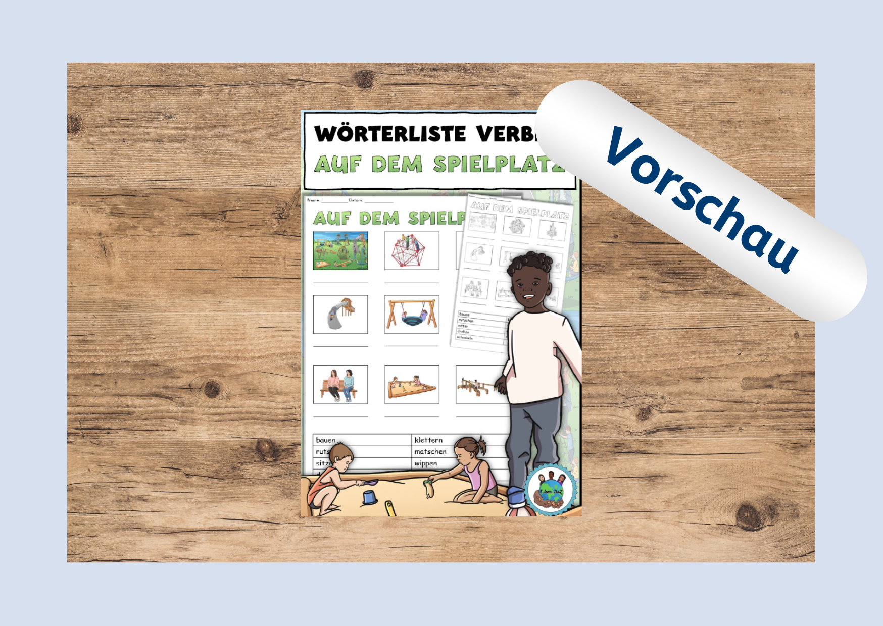 Vorschau: "Wörterliste - Verben: Auf dem Spielplatz"