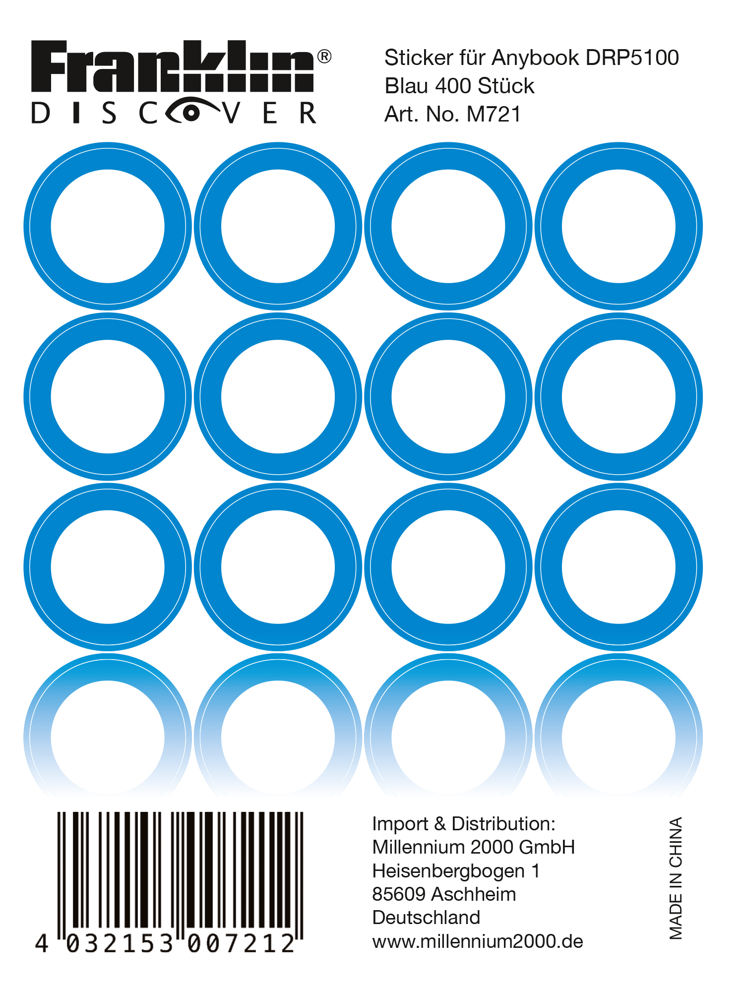 Anybook-Sticker Blau