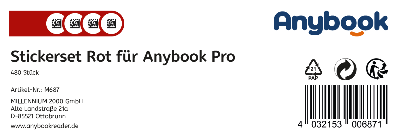 Anybook Pro Sticker Rot