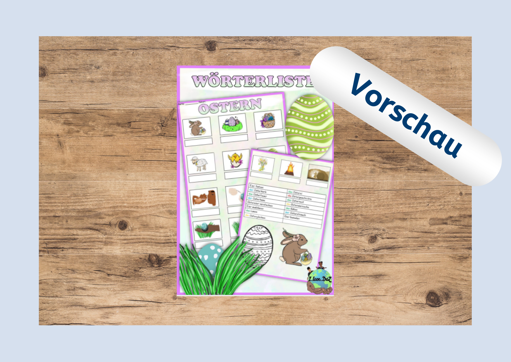 Vorschau: "Wörterliste Ostern"