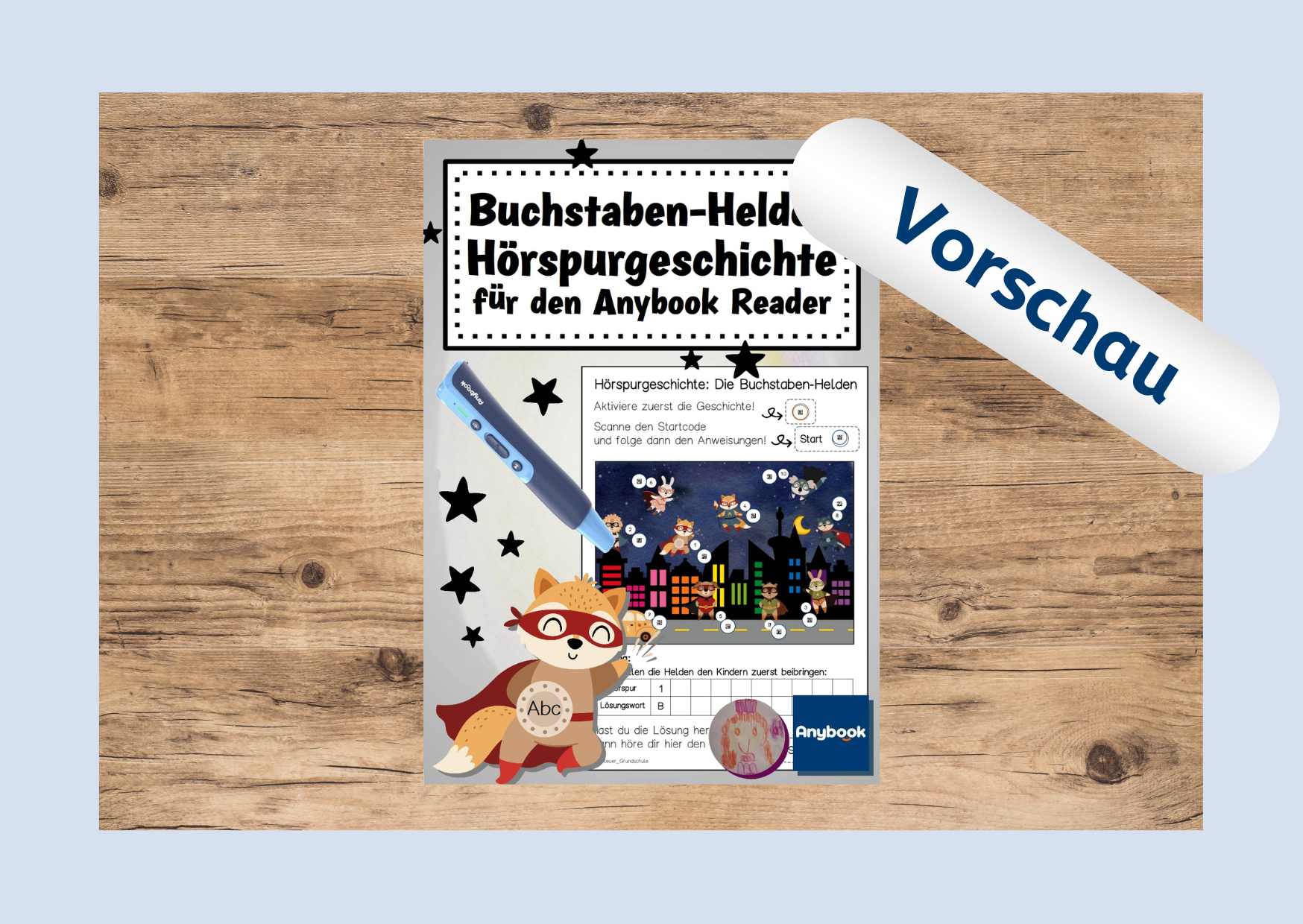 Vorschau: "Hörspurgeschichte: Buchstabenhelden"